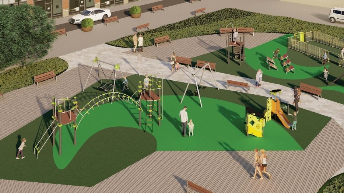 EAJ-PNV da un paso más en el cumplimiento de su programa electoral con la renovación y cubrimiento de los juegos infantiles de la plaza de La Grúa de Santutxu