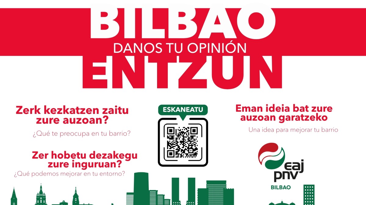 EAJ-PNV recoge la opinión de la ciudadanía para continuar construyendo una ciudad que responda ante sus necesidades y prioridades