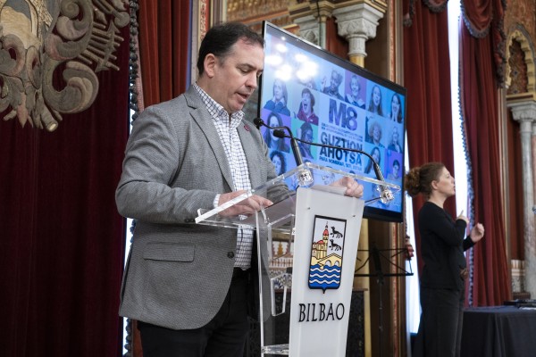 Con motivo del 8 de marzo, Día Internacional de las Mujeres, el Ayuntamiento de Bilbao ha puesto en marcha una campaña institucional que se centra en reivindicar la voz y la presencia de las mujeres