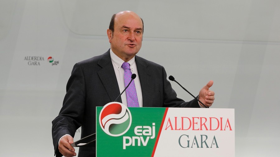 Milioi bat euskal herritarren mesedetan PSE-EErekin eta Elkarrekin Podemosekin adostu duen akordioa ospatu du EAJ-PNVk 